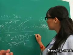 Asa Akira in the role of student-has done